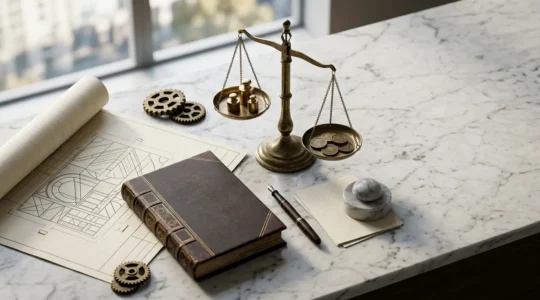 Composizione professionale che illustra i costi e la complessità della gestione finanziaria di una società quotata in borsa