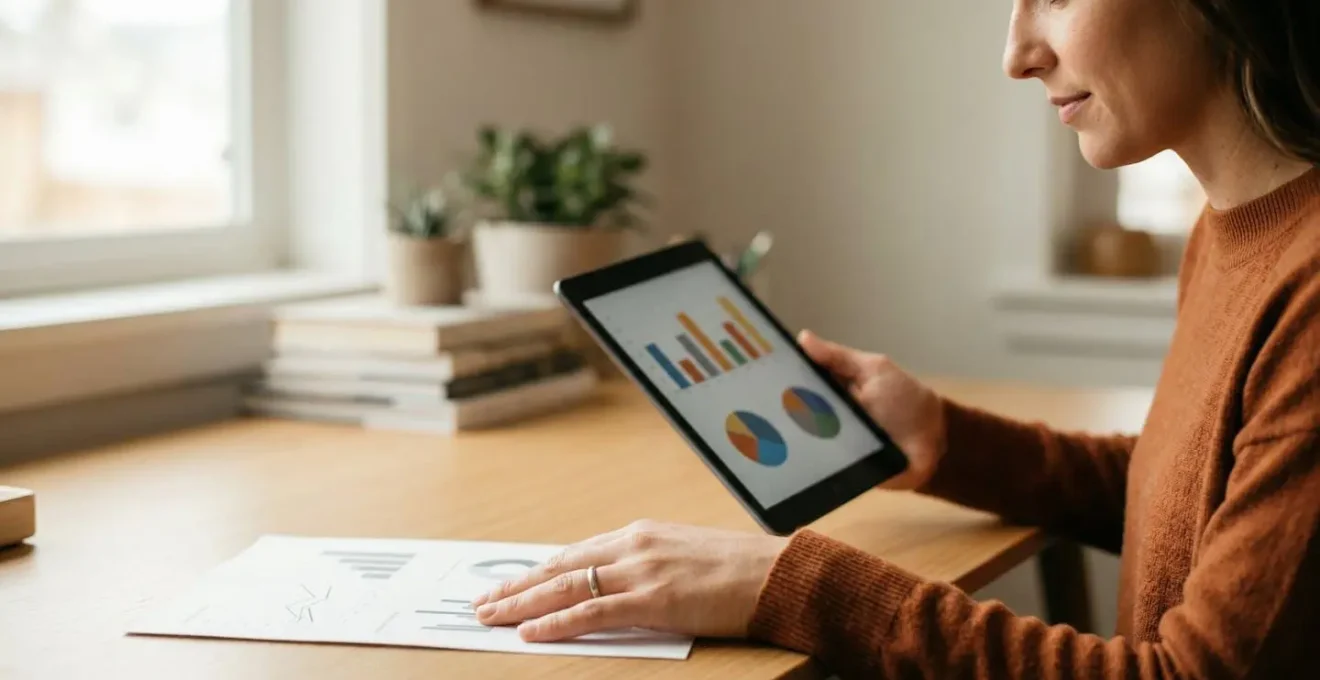 Persona che pianifica strategie finanziarie per generare reddito extra mensile con investimenti contenuti