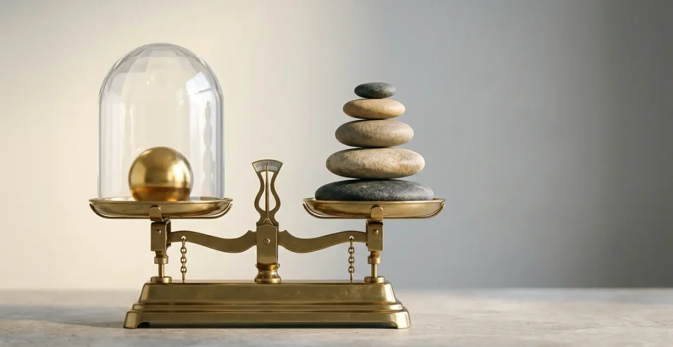 Rappresentazione visiva della protezione del capitale negli investimenti finanziari con equilibrio tra sicurezza e rendimento