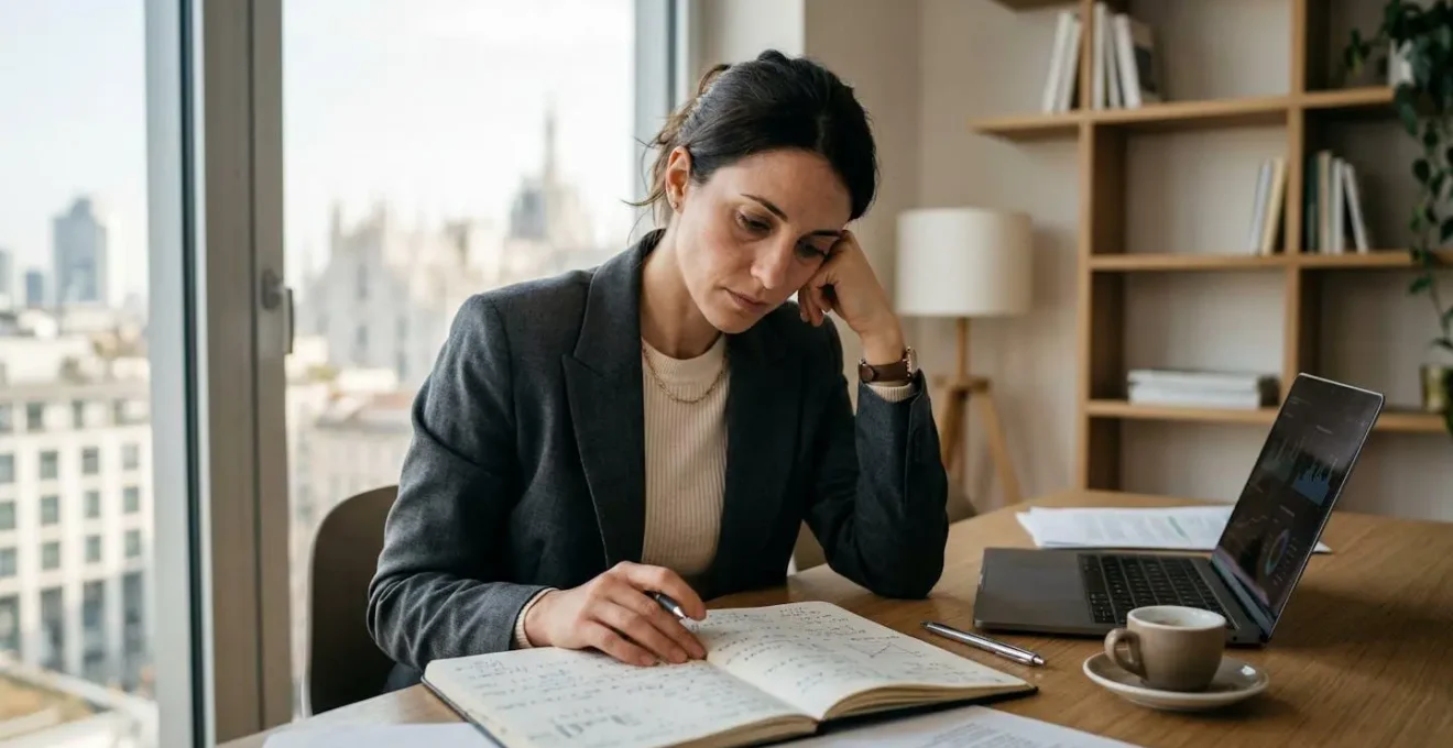 Professionista della finanza che studia per la certificazione CFA mentre lavora a tempo pieno a Milano